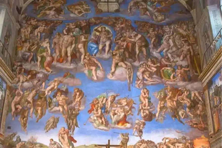 last judgment painting in the sistine chapel